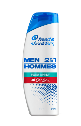 Mens Old Spice Pure Sport Anti Dandruff 2 In 1