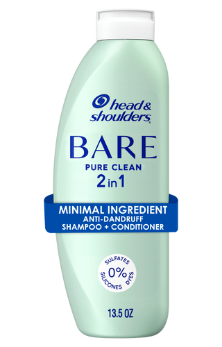 BARE Pure Clean 2in1 Dandruff Shampoo and Conditioner, Anti-Dandruff Treatment