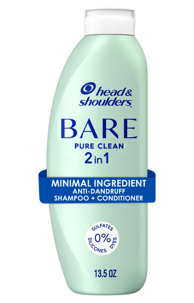 BARE Pure Clean 2in1 Dandruff Shampoo and Conditioner, Anti-Dandruff Treatment
