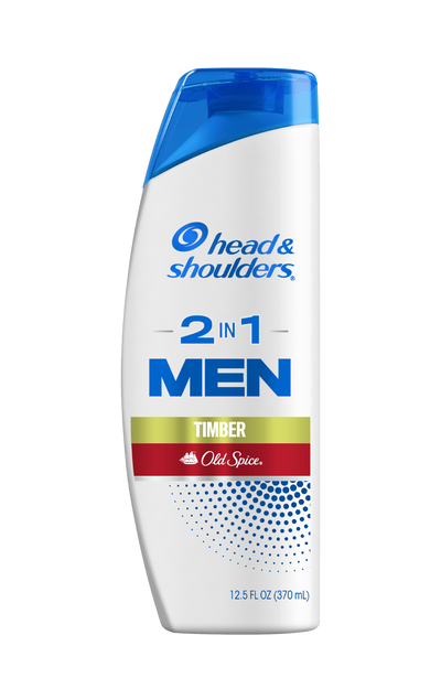 Champú y Acondicionador 2 en 1 para Hombre contra la Caspa, Old Spice Timber