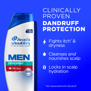 Mens Dandruff Shampoo, Old Spice Pure Sport