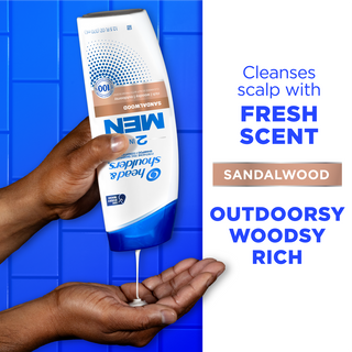Mens 2 in 1 Dandruff Shampoo and Conditioner, Sandalwood