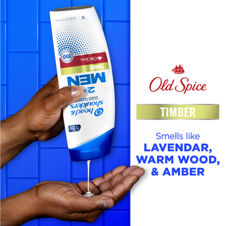 Mens 2 in 1 Dandruff Shampoo and Conditioner, Old Spice Timber