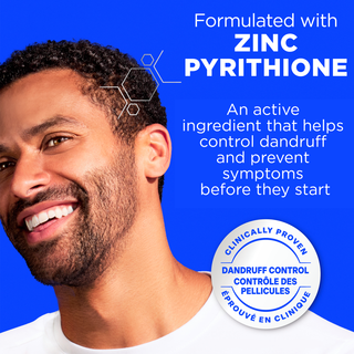 Formulated with Zinc Pyrithione