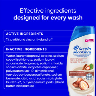 Shea Butter Dandruff Shampoo, Sulfate-Free