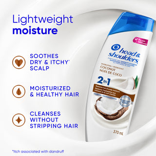 Hydrating Coconut 2 in 1 Dandruff Shampoo and Conditioner 