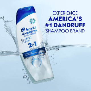 CLASSIC CLEAN ANTI-DANDRUFF 2 IN 1 SHAMPOO AND CONDITIONER FOR DAILY USE, PARABEN FREE -  Experience America`s #1 Dandruff Shampoo Brand