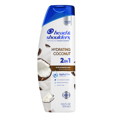 Hydrating Coconut 2 IN 1 Dandruff Shampoo & Conditioner, Zinc Pyrithione