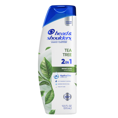 Tea Tree Oil Anti-Dandruff 2 in 1 Dandruff Shampoo and Conditioner for Daily Use, Paraben Free