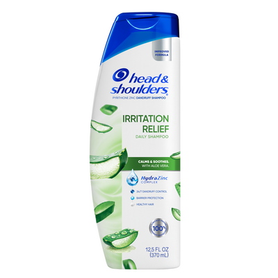 Head & Shoulders Irritation Relief Dandruff Shampoo, 24/7 Protection, Zinc Pyrithione