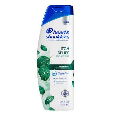 Itch Relief Dandruff Shampoo, 24/7 Protection, Zinc Pyrithione