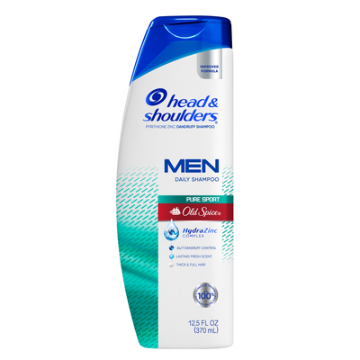 Mens Dandruff Shampoo, Old Spice Pure Sport