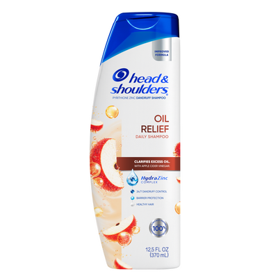 Oil Relief Dandruff Shampoo, 24/7 Protection, Zinc Pyrithione