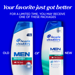 Mens Dandruff Shampoo, Old Spice Pure Sport