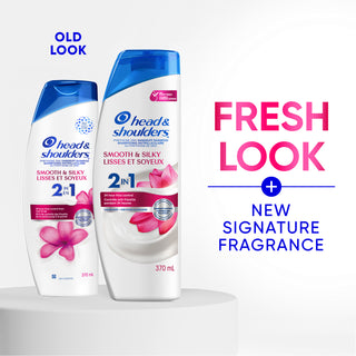 Smooth & Silky 2 in 1 Dandruff Shampoo and Conditioner, Frizz Control