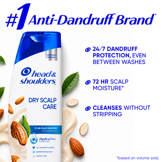 Dry Scalp Care Anti-Dandruff 2 in 1 Shampoo and Conditioner for Daily Use, Paraben Free
