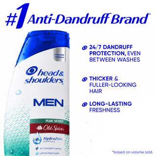 Mens Dandruff Shampoo, Old Spice Pure Sport
