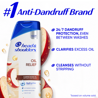 Oil Relief 2 IN 1 Dandruff Shampoo & Conditioner, Zinc Pyrithione