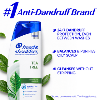 Tea Tree Oil Anti-Dandruff Shampoo for Daily Use, Paraben Free