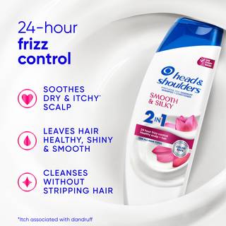 Smooth & Silky 2 in 1 Dandruff Shampoo and Conditioner