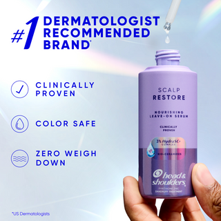 Head & Shoulders Scalp Restore Anti-Dandruff Leave-On Serum, Boosts Scalp Moisture