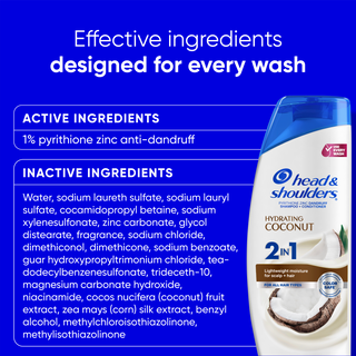Coconut 2 in 1 Dandruff Shampoo and Conditioner