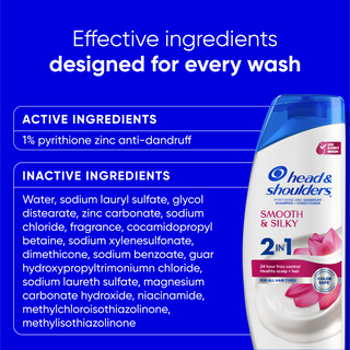 Smooth & Silky 2 in 1 Dandruff Shampoo and Conditioner